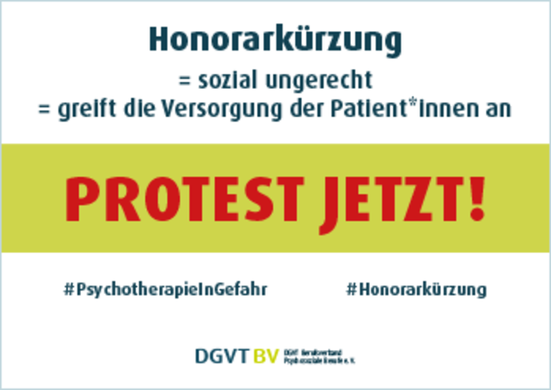 Voransicht Vorlage DGVT-BV-Demo-Plakat zur Honorarkürzung